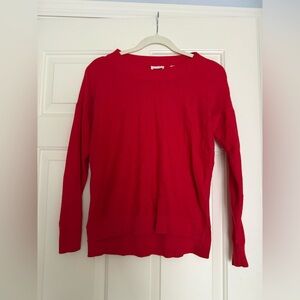 Cyrus Vibrant Red Crew Neck Sweater